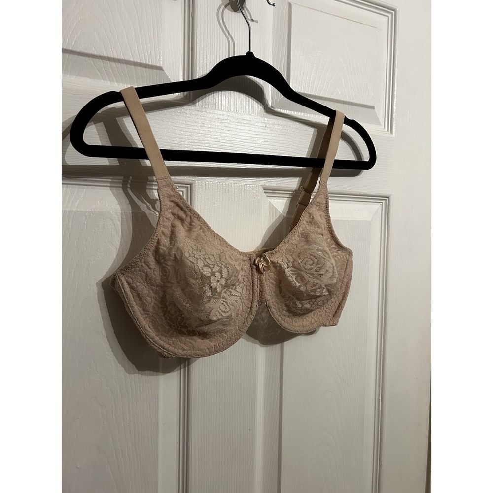 Wacoal Bra 38D Halo Lace Under Wire Unlined Full Coverage lingerie Style 851205 - Picture 3 of 15